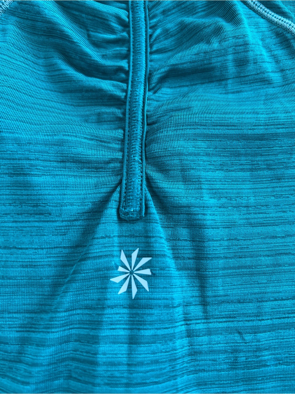 Athleta Teal Sleeveless Quarter Zip Athletic Top Women’s Large - Picture 6 of 7